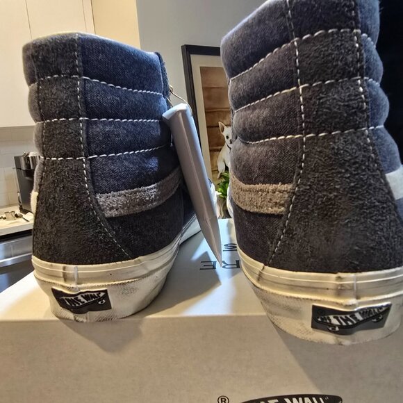 Vans x Notre Sk8 Hi Reissue 38 Lx Notre Raven Grey VN000CR0RVN MENS 12 NEW RARE - Picture 8 of 10